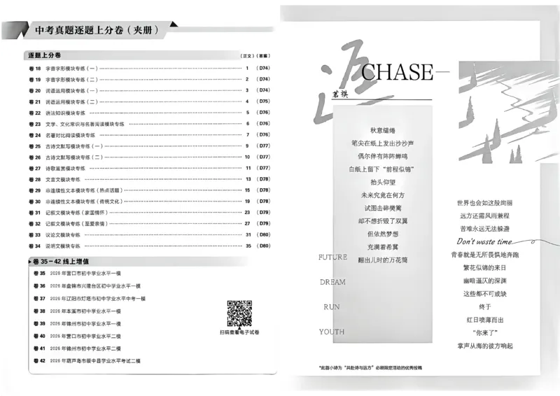 《语文42套卷主册A3_2027版初中《必刷题42套新卷》（语文）（辽宁专用）》第3页预览