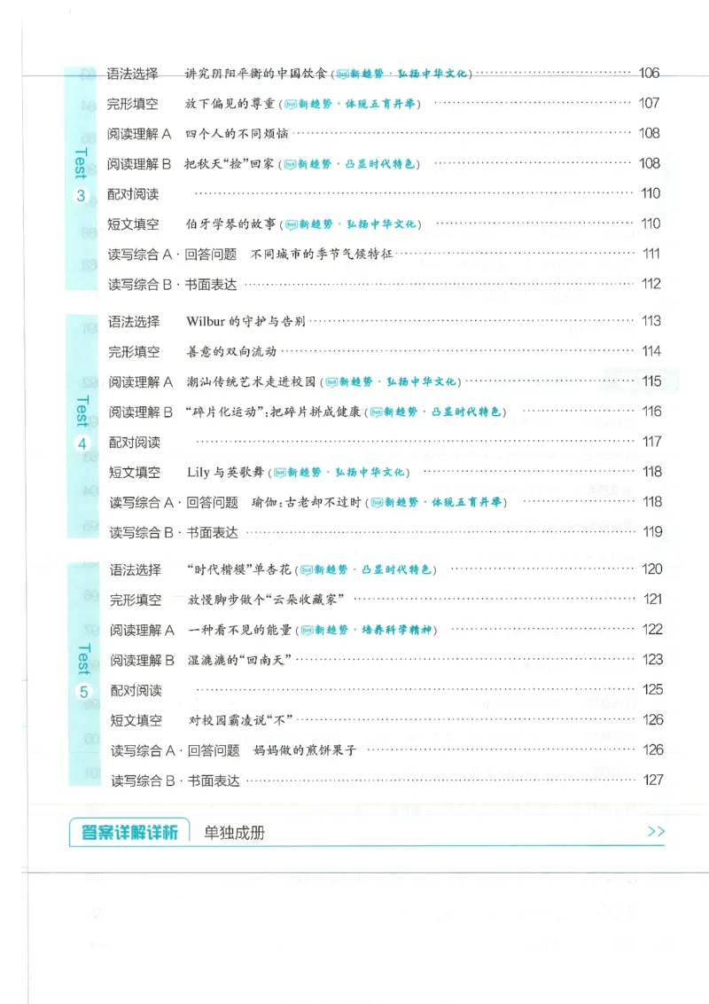 《2027版英语完形填空与阅读理解-7年级_2027版初中《星火巅峰完形填空与阅读理解》789年级全册（广东专版）》第8页预览