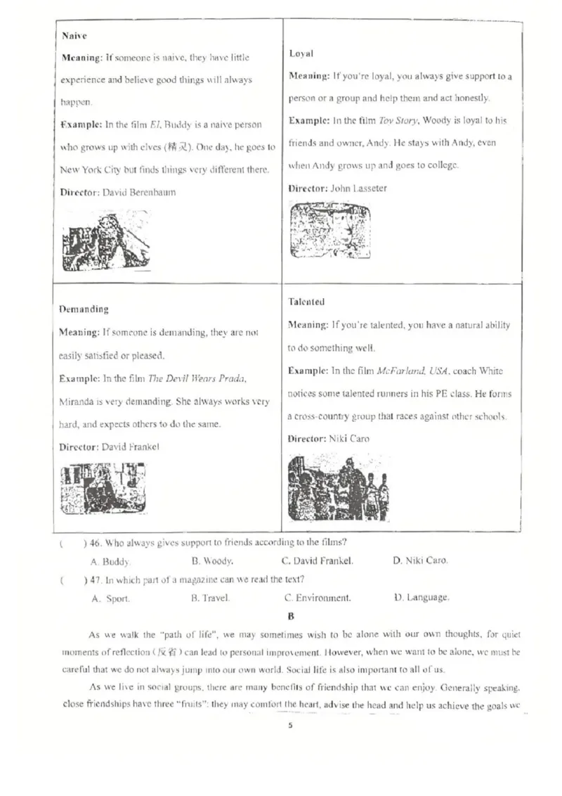 《江苏省南京市鼓楼区金陵汇文学校2025-2026学年九年级上学期10月月考9A英语试卷_江苏省南京市2025-2026学年7-9年级上学期10月第一次月考试卷（全科合集）》第5页预览
