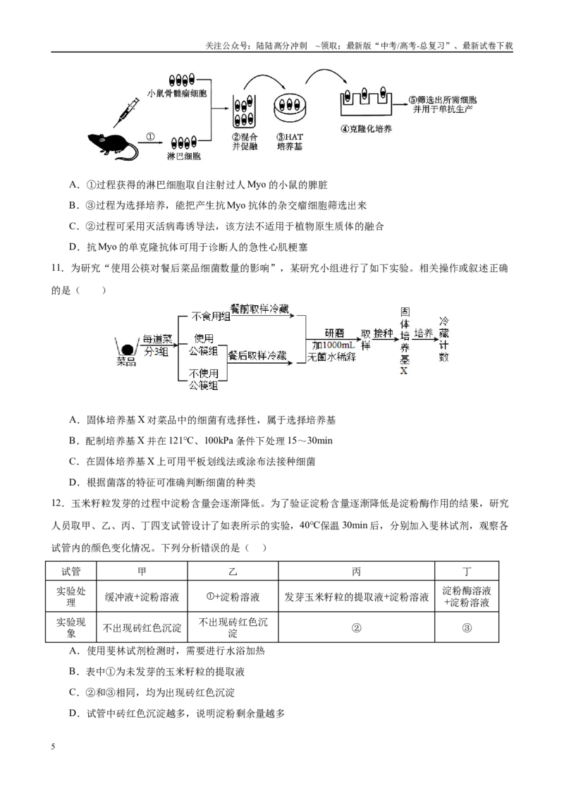 《模拟卷08（福建专用）（考试版）_06-生物-高考总复习_专项复习_2025年_2025年高考生物模拟卷（福建专用）8套》第5页预览