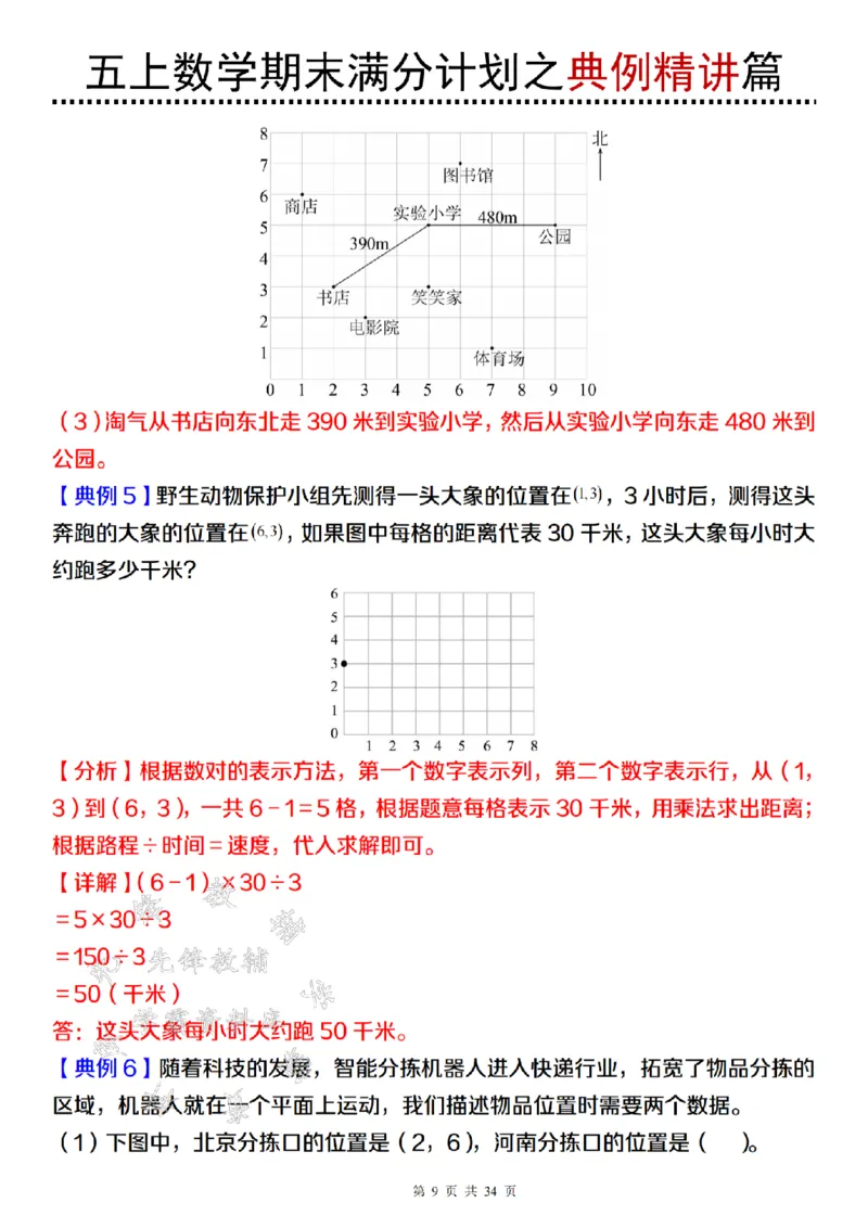 《24年五上数学期末满分计划之典例精讲篇（2）-SY_5年级上册同步教辅_5上数学_五上数学通用重点必背资料+专项练习》第9页预览