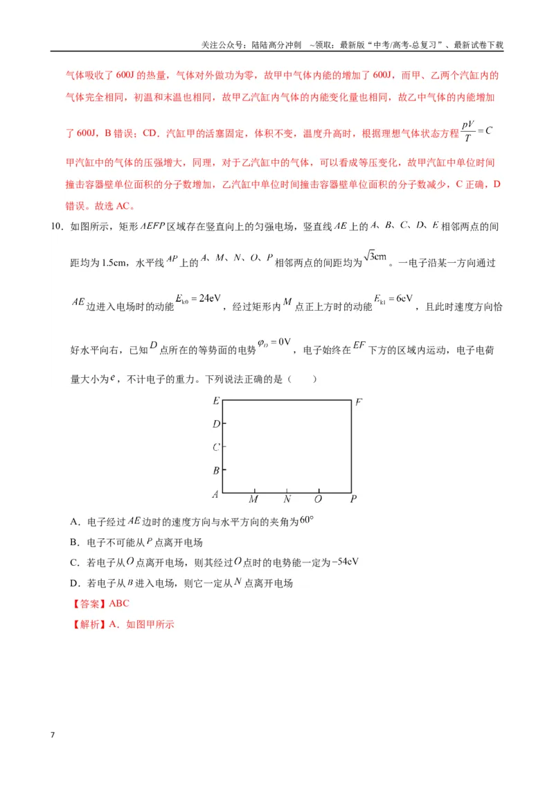 《物理（新八省通用）（全解全析）_04-物理-高考总复习_专项复习_2025年_2025年高考第一二三次模拟卷（多地区）物理_2025年高考物理第一次模拟卷24套》第7页预览