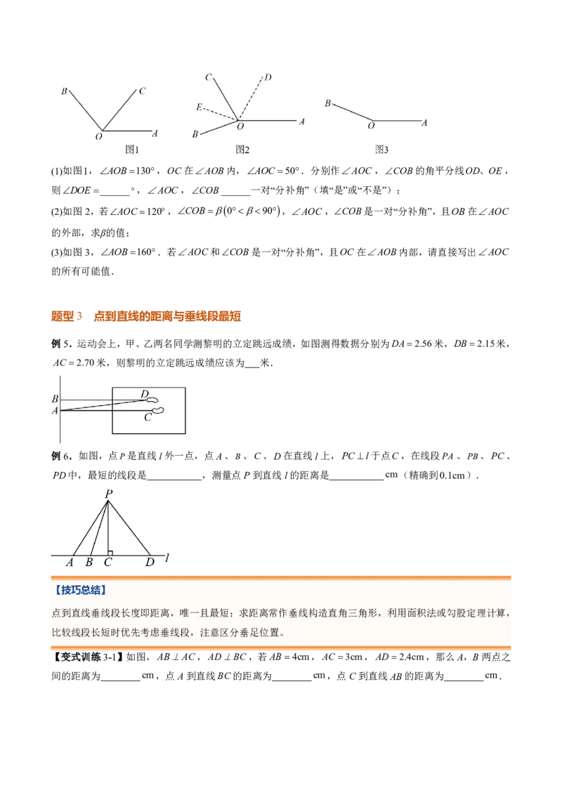 《专题02相交线与平行线（暑假复习讲义）（原卷版）_26秋小学初中各机构教辅大合集（一本、教材帮、阳光同学、王朝霞、实验班、小典中点、上分卷、白欧、课堂笔记等等）_暑假复习》第8页预览