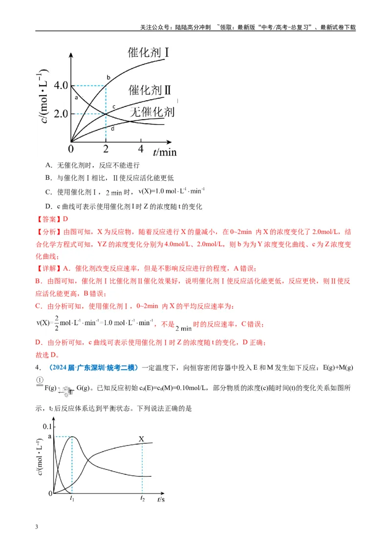 《专题06化学反应速率与化学平衡（解析版）_05-化学-高考总复习_专项复习_2025年_2024年高考二模试题分类汇编化学全国通用》第3页预览