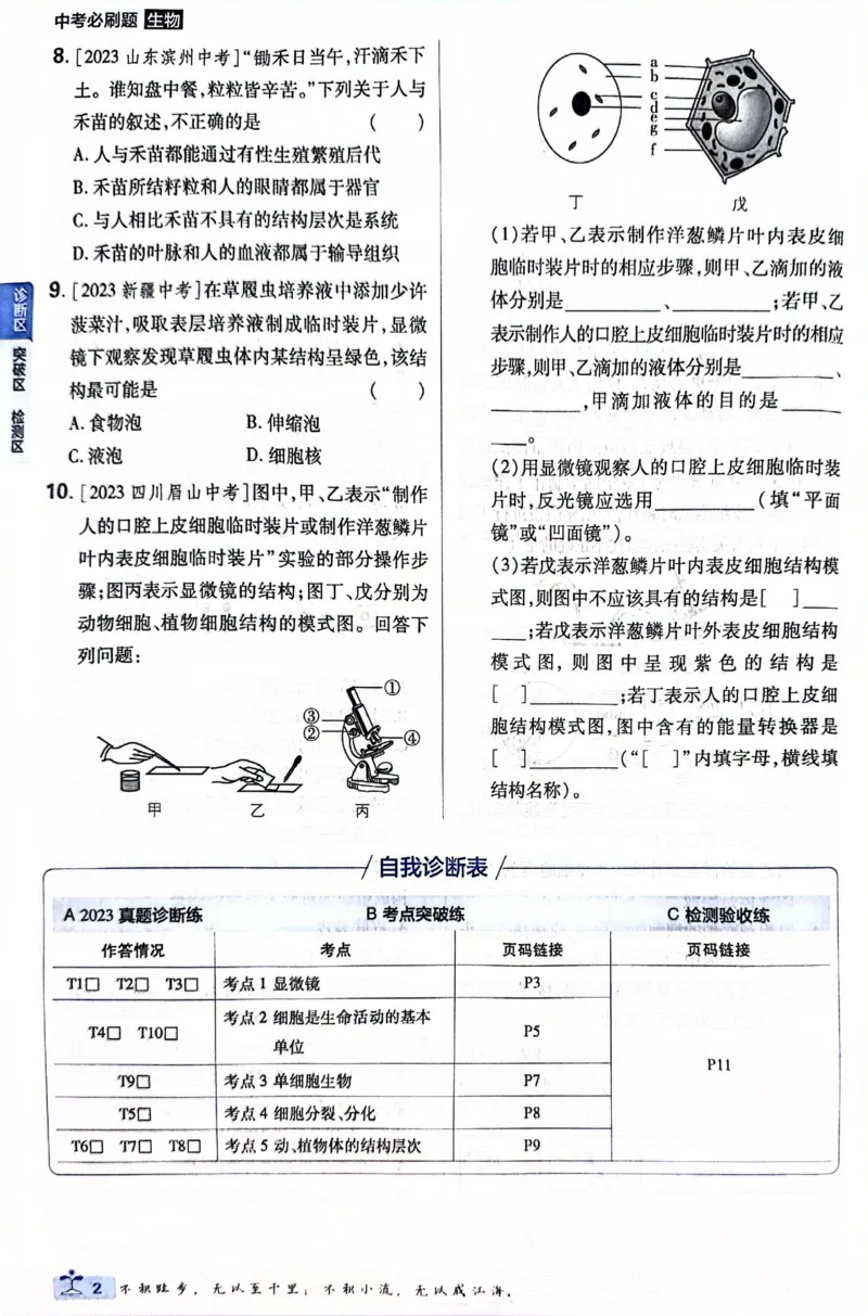 《生物真题.诊断自查版_2、2025初中必刷题合集_初中必刷题23+24+25上册_24初中必刷题上册+下册全_可信网络等多个文件_历年必刷题和24上册_2024版_中考总复习必刷题合订本_中考必刷题生物》第10页预览