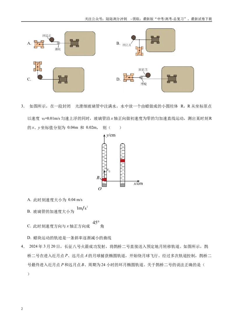 《模拟卷07（新疆、西藏专用，新高考卷）（考试版）_04-物理-高考总复习_专项复习_2025年_2025年高考物理模拟卷（新疆、西藏专用）8套》第2页预览