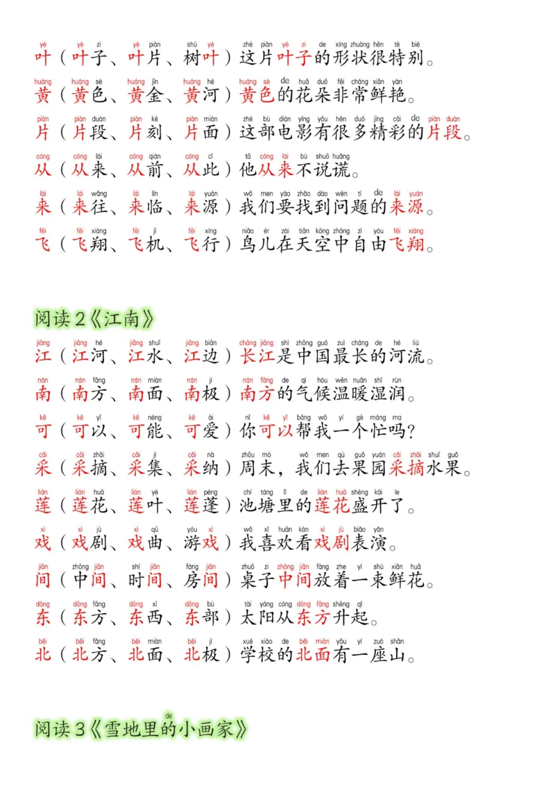 《24新版一年级语文上册生字组词造句(2)_1年级上册同步教辅_1上语文_一上语文-生字+字帖》第9页预览