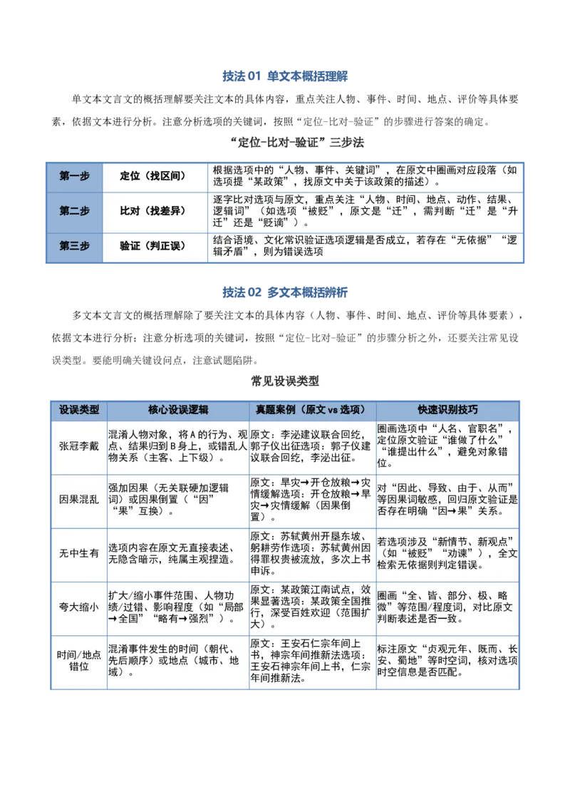《清单03文言文阅读（内容概括）（知识·方法·能力清单）（全国通用）（学生版）(1)_二轮复习_2026年-语文二轮复习_2026年高考语文二轮复习课件+讲义+练习（新高考通用）-G92_2026版》第6页预览