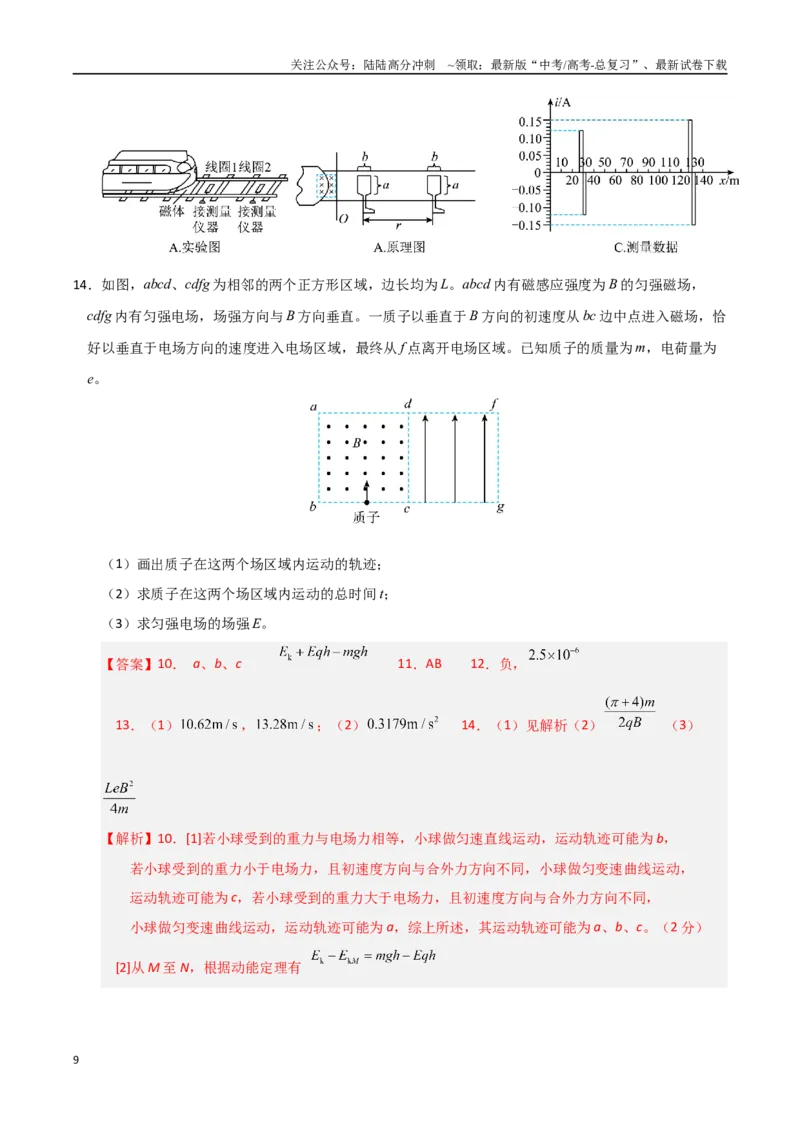 《物理（上海卷）01（全解全析）_04-物理-高考总复习_专项复习_2025年_2025年高考押题预测卷（多地区）物理》第9页预览