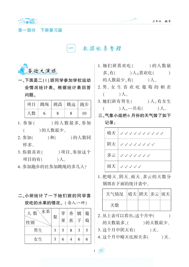 《假期特训·年度总复习二年级数学人教版_26秋小学初中各机构教辅大合集（一本、教材帮、阳光同学、王朝霞、实验班、小典中点、上分卷、白欧、课堂笔记等等）_26秋小学教辅资料》第6页预览