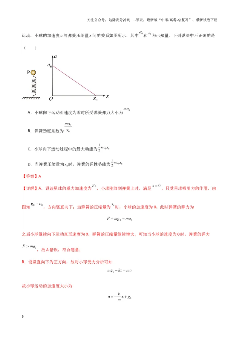《专题03弹簧模型中的力与能（教师版）_04-物理-高考总复习_专项复习_2025年_2025年高中高考物理模型与方法_资料_6高考热点模型》第6页预览