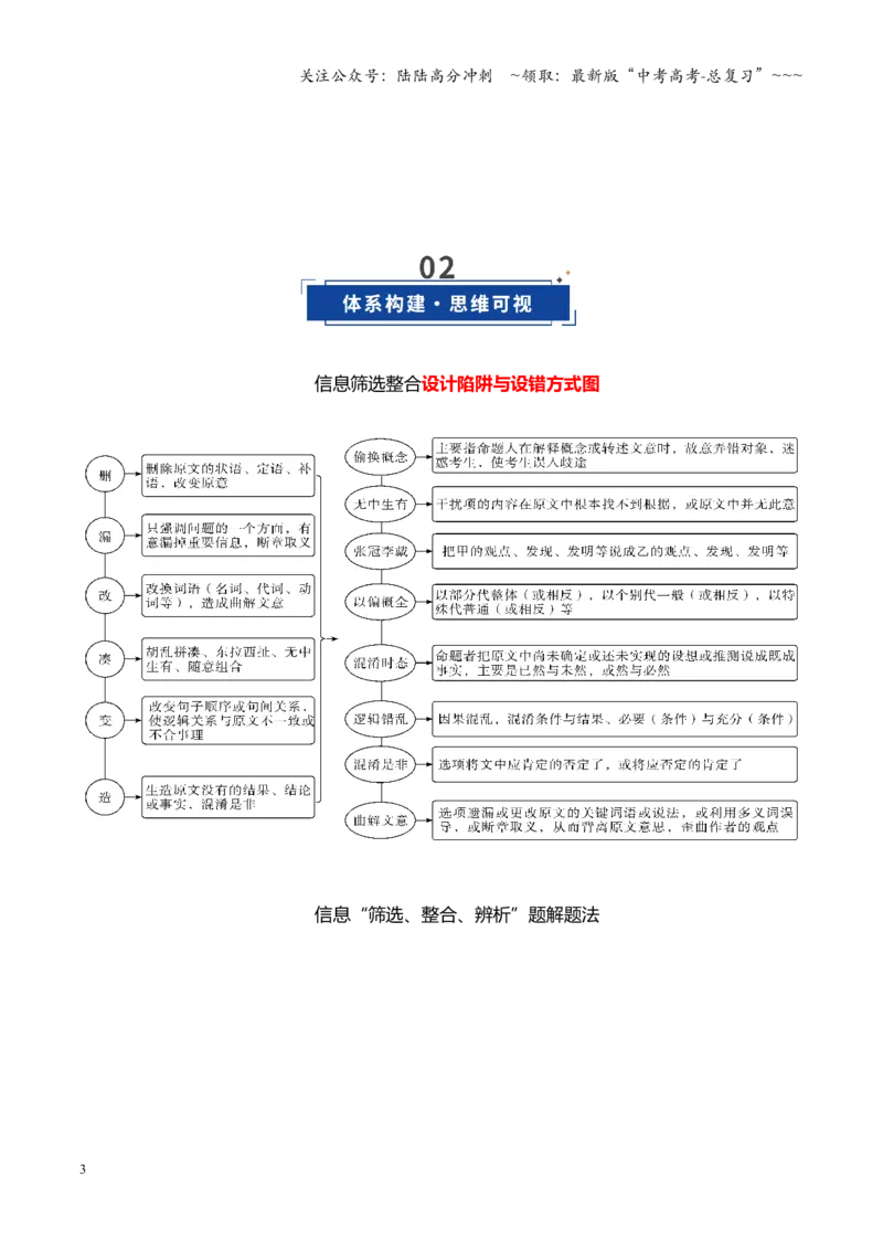 《第01讲信息筛选、整合、辨析（复习讲义）（全国通用）（教师版）_一轮复习_2026年-语文一轮复习_2026年高考语文一轮复习讲义+练习+课件（新教材新高考）-G55_2026版》第3页预览