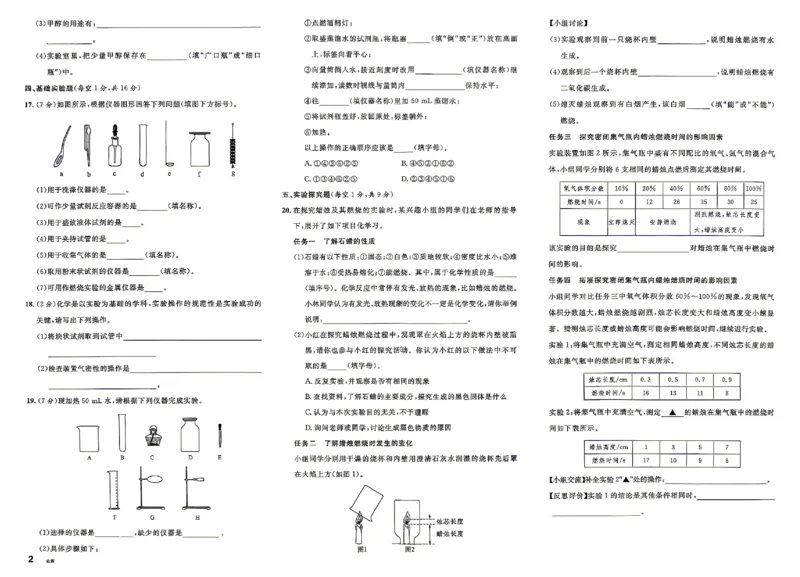 《2027《初中化学•山西名校课堂》九上(人教)单元卷_2027版初中《名校课堂》9年级上册（化学）（人教山西）》第2页预览