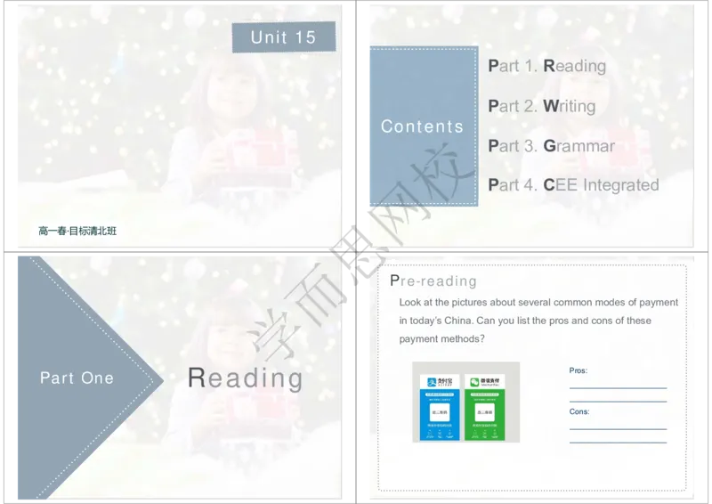 《2020年春下高一清北班Unit15知识清单-2335fb5c304c_学而思高一全套_2020年春季高一_20春季目标清北班高一英语直播班（全国）16讲张逸已完结16讲》第1页预览