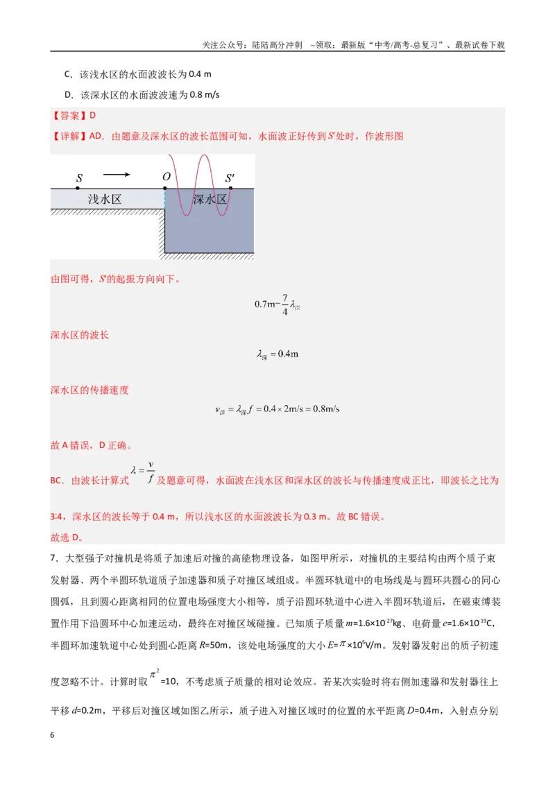 《物理（江西卷）（全解全析）_04-物理-高考总复习_专项复习_2025年_2025年高考第一二三次模拟卷（多地区）物理_2025年高考物理第二次模拟卷25套_物理（江西卷）》第6页预览