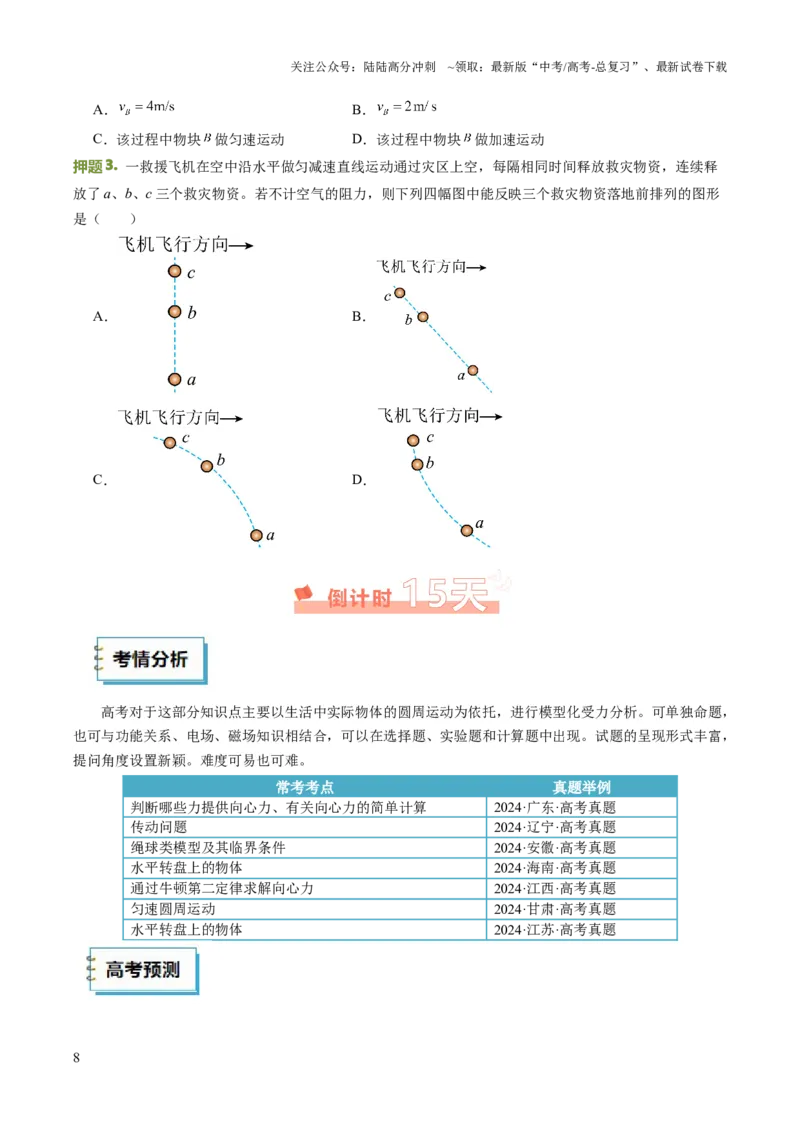 《物理（二）（学生版）-37页_04-物理-高考总复习_专项复习_2025年_2025年高考考前20天终极冲刺攻略物理_2025届》第8页预览