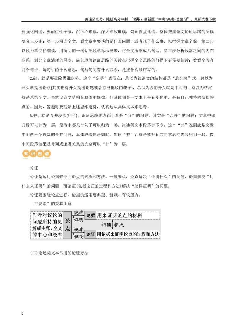 《专题03论证分析主观题（讲义）（原卷版）-2024年高考语文二轮复习讲练测（新教材新高考）_二轮复习_2024年_2024年高考语文二轮复习讲练测（新教材新高考）_配套讲义》第3页预览