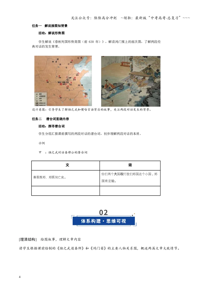 《第03讲《烛之武退秦师》《鸿门宴》（复习讲义）（全国通用）（教师版）_一轮复习_2026年-语文一轮复习_2026年高考语文一轮复习讲义+练习+课件（新教材新高考）-G55_2026版》第4页预览