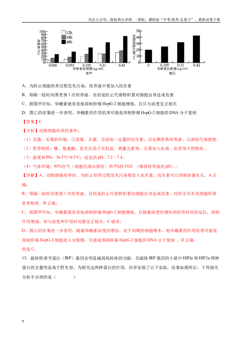 《生物（山西、陕西、宁夏、青海通用）（全解全析）(2)_06-生物-高考总复习_专项复习_2025年_2025年高考押题预测卷（多地区）生物》第9页预览