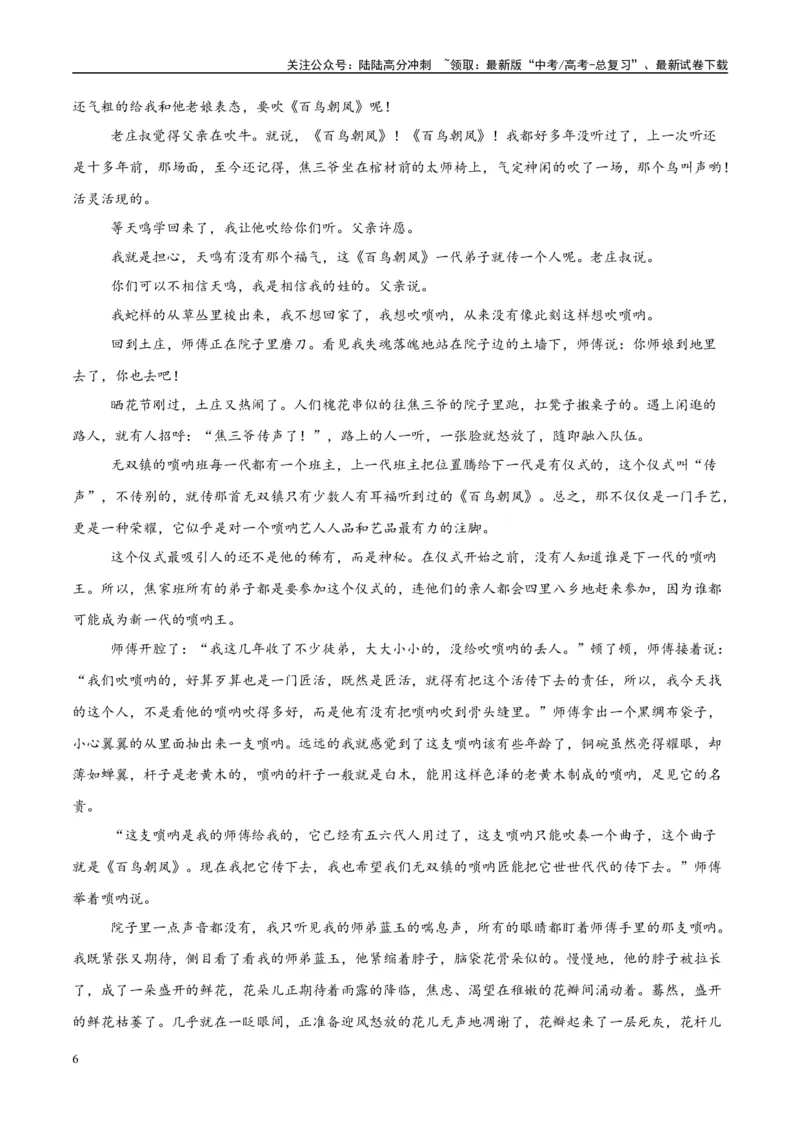 《模拟卷06（新高考Ⅰ卷专用）（解析版）_一轮复习_2025年_2025年高考语文模拟卷（新高考I卷专用）8套》第6页预览