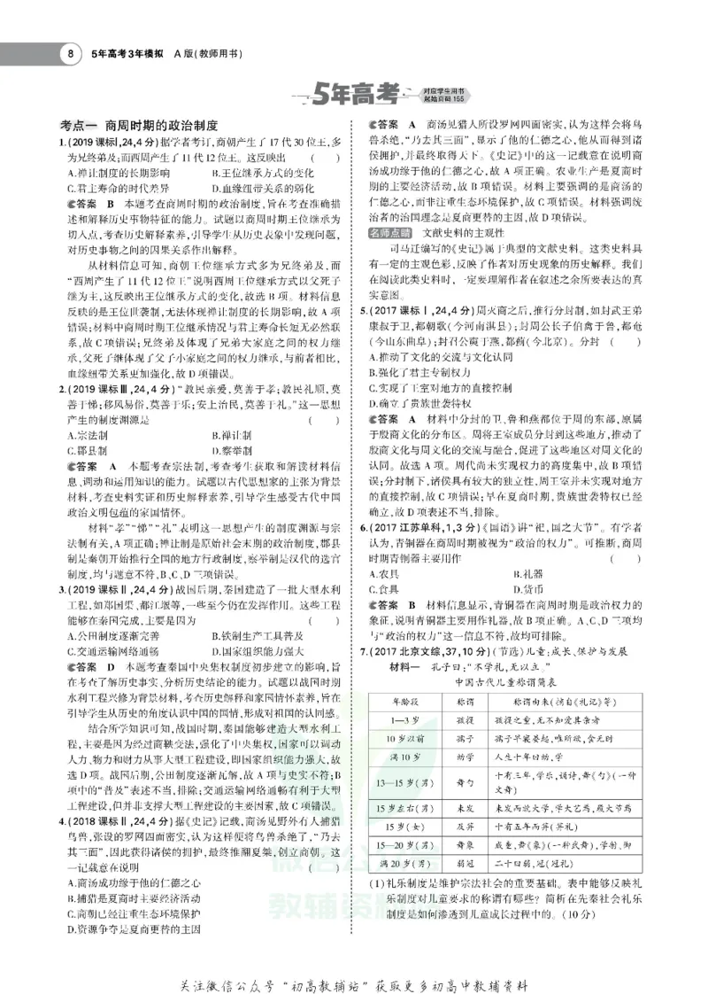 《《5年高考3年模拟》A版历史山东版_2021版》第8页预览