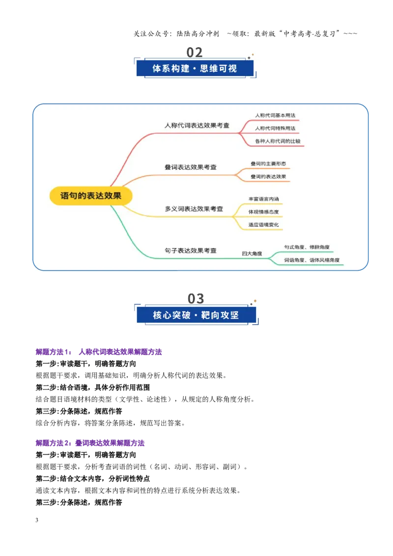 《第05讲语句的表达效果（复习讲义）（全国通用）（学生版）_一轮复习_2026年-语文一轮复习_2026年高考语文一轮复习讲义+练习+课件（新教材新高考）-G55_2026版_专题九语言文字运用》第3页预览