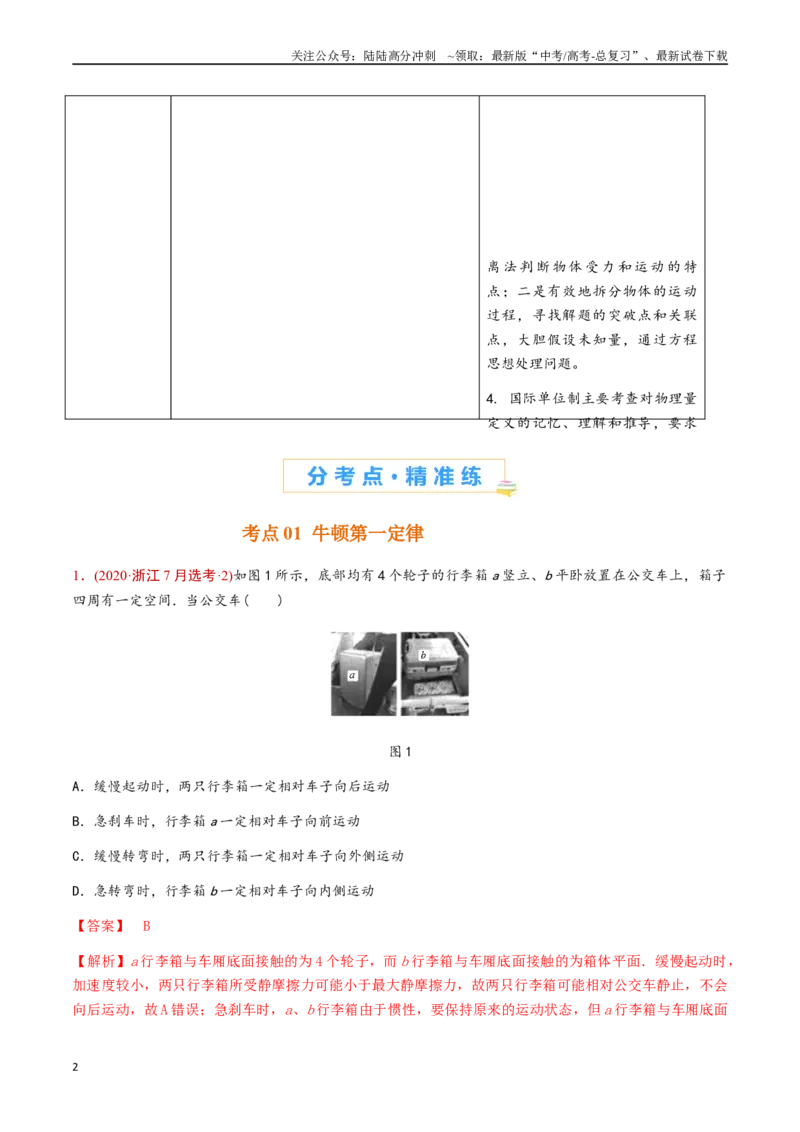 《专题03运动和力的关系（解析版）_04-物理-高考总复习_专项复习_2024年_2024年高考物理真题分类汇编（全国通用）》第2页预览