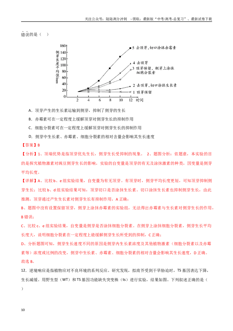 《生物（云南卷）（全解全析）_06-生物-高考总复习_二轮复习_2025年_2025年高考生物第二次模拟卷26套_生物（云南卷）》第10页预览