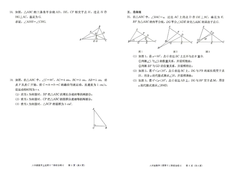 《2027《初中数学•学探诊》八上综合练习_2027版初中《西城学探诊》78年级上册（数学）》第4页预览