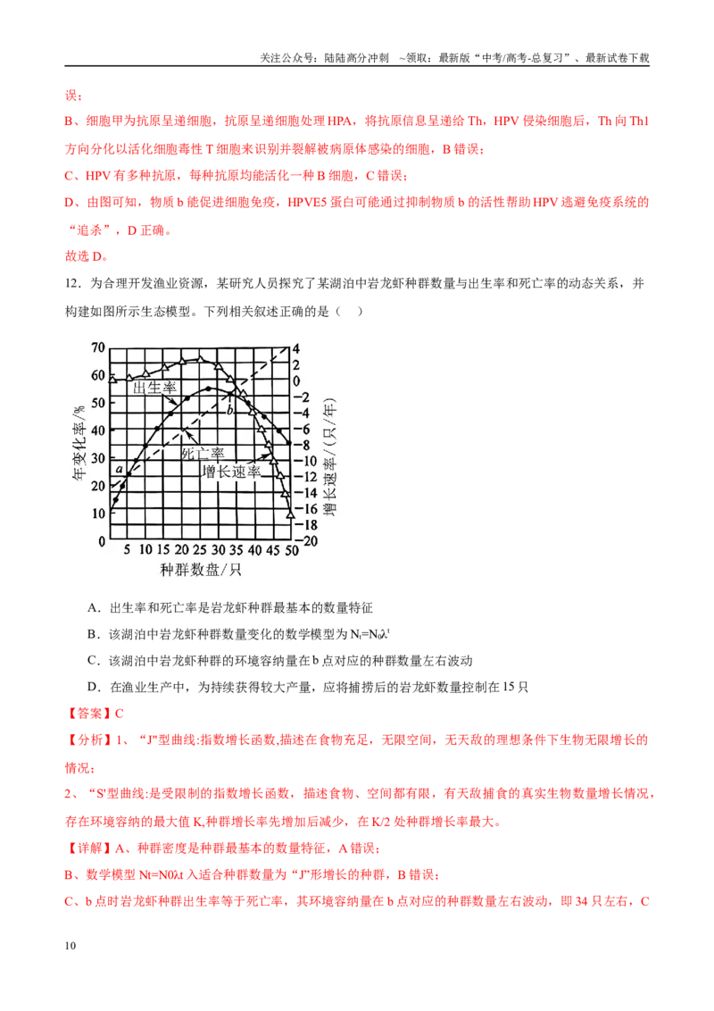 《模拟卷07（新高考八省专用）（解析版）_06-生物-高考总复习_专项复习_2025年_2025年高考生物模拟卷（新高考八省专用）8套》第10页预览