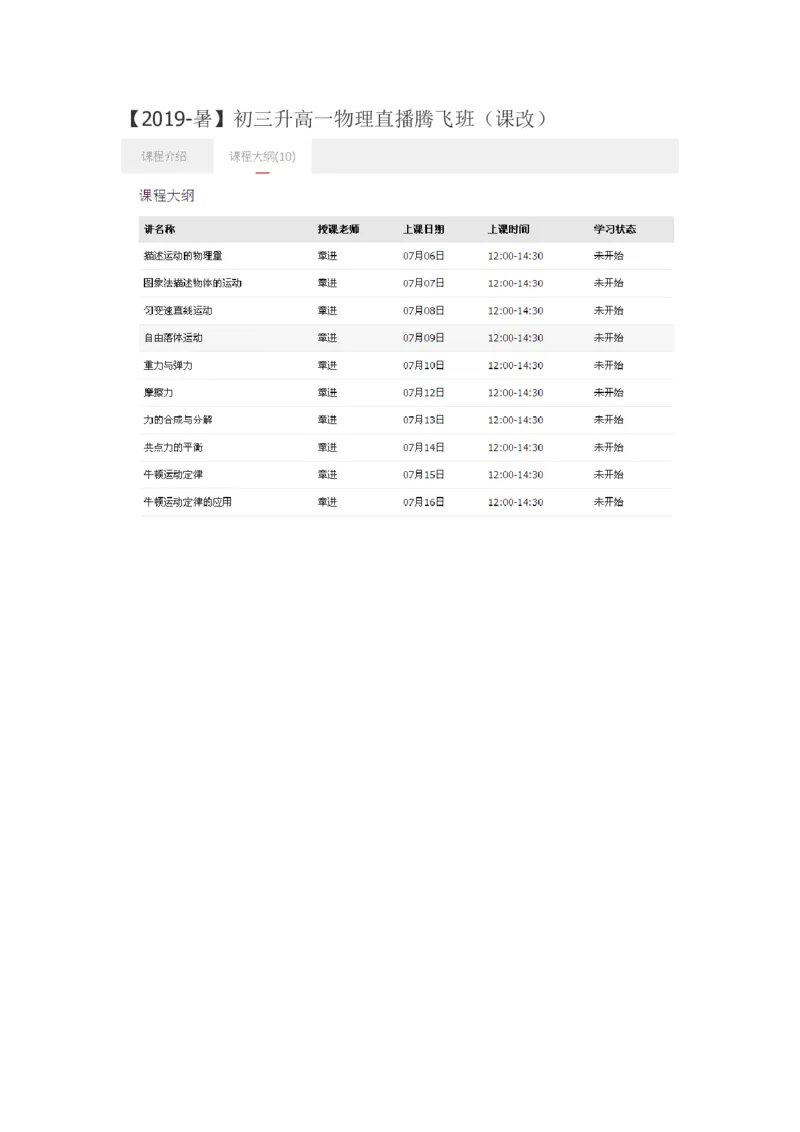 《2019-暑初三升高一物理直播腾飞班（课改）_学而思高一全套_2019年暑假高一1_2019-暑初三升高一物理直播腾飞班（课改）章进完结》第1页预览
