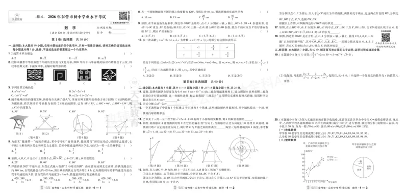 《2027《天星•中考45套卷红皮》数学大卷(山东)A3_2027版中考《金考卷中考45套汇编》（数学）（山东版）》第10页预览