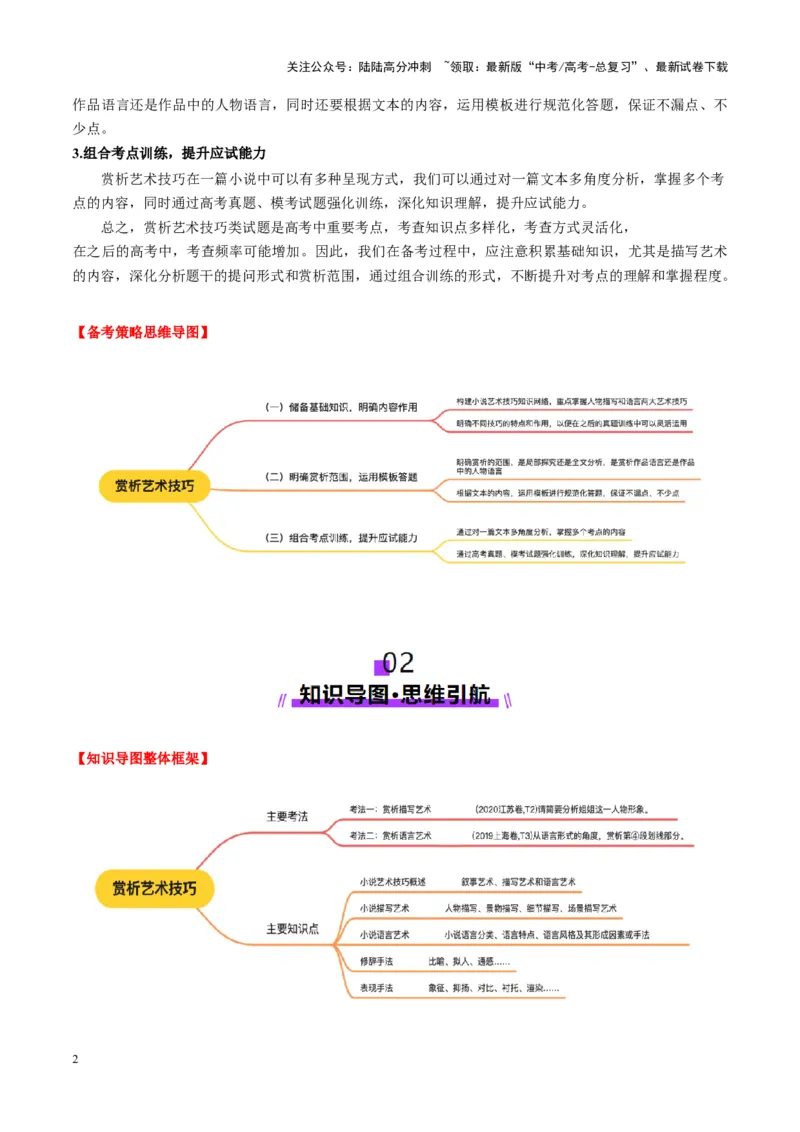 《第05讲赏析艺术技巧（讲义）教师版_一轮复习_2025年_2025年高考语文一轮复习讲义+练习+课件（新教材新高考）_小说阅读》第2页预览