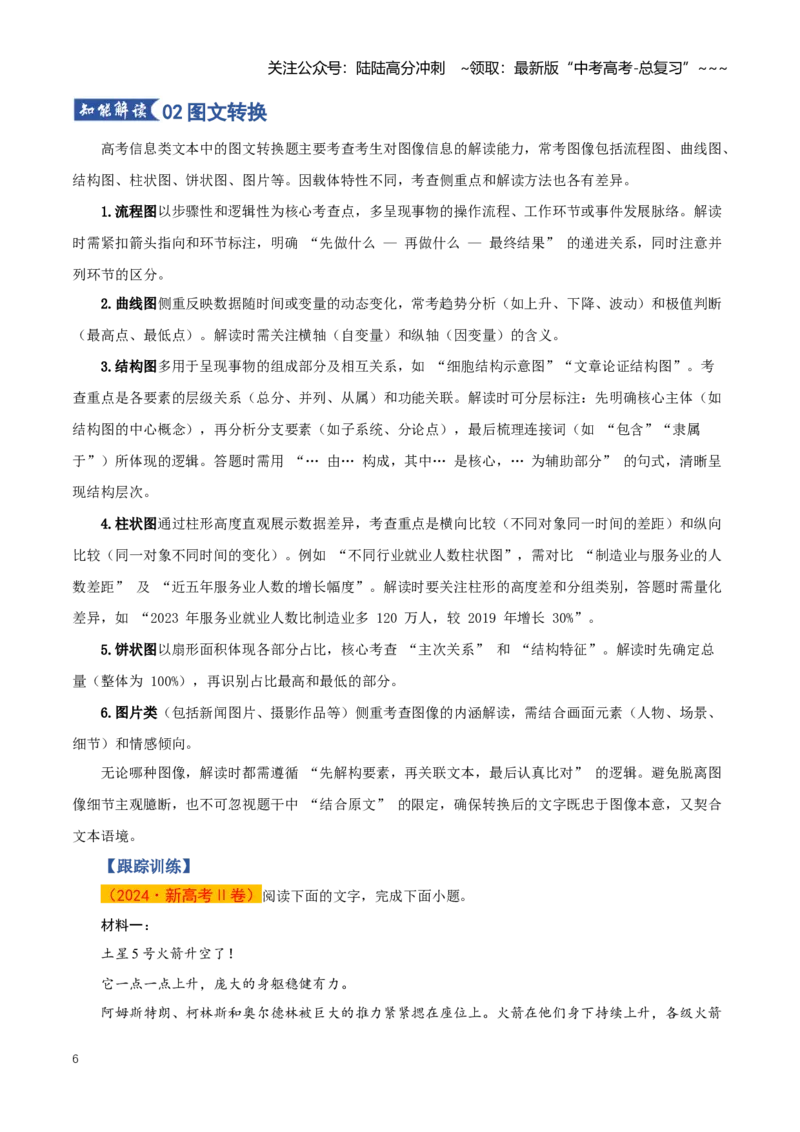 《第04讲图文转换分析（知识清单）（全国通用）学生版_一轮复习_2026年-语文一轮复习_2026年高考语文一轮复习讲义+练习+课件（新教材新高考）-G55_2026版_专题一信息类文本阅读》第6页预览