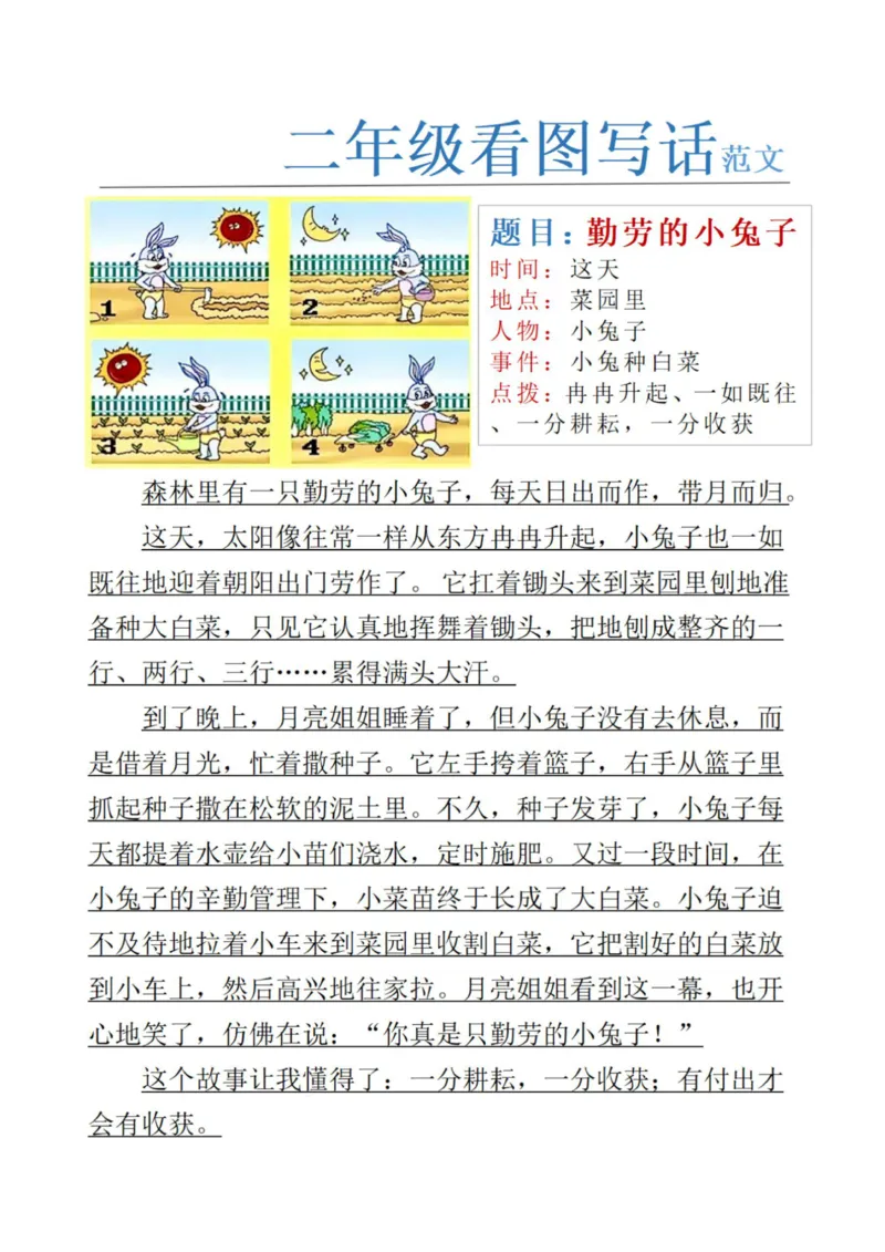 《3_二年级看图写话范文24篇_2年级上册同步教辅_2上-语文_二上语文-看图写话》第3页预览