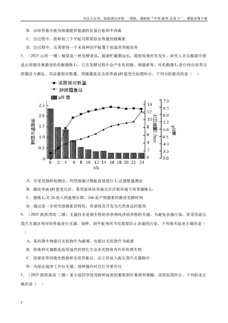 《猜押09生物技术与工程（学生版）_06-生物-高考总复习_专项复习_2025年_2025年高考生物抢押秘籍（陕西、山西、宁夏、青海专用）》第2页预览