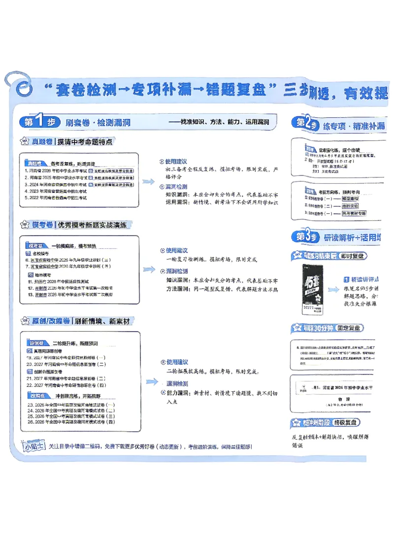 《2027《天星•中考45套卷红皮》物理(河南)A4_2027版中考《金考卷中考45套汇编》（物理）（河南版）》第5页预览
