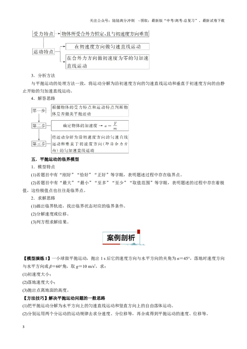 《专题04抛体运动模型（学生版）_04-物理-高考总复习_专项复习_2025年_2025年高中高考物理模型与方法_资料_3高中（全册）_必修第二册》第3页预览