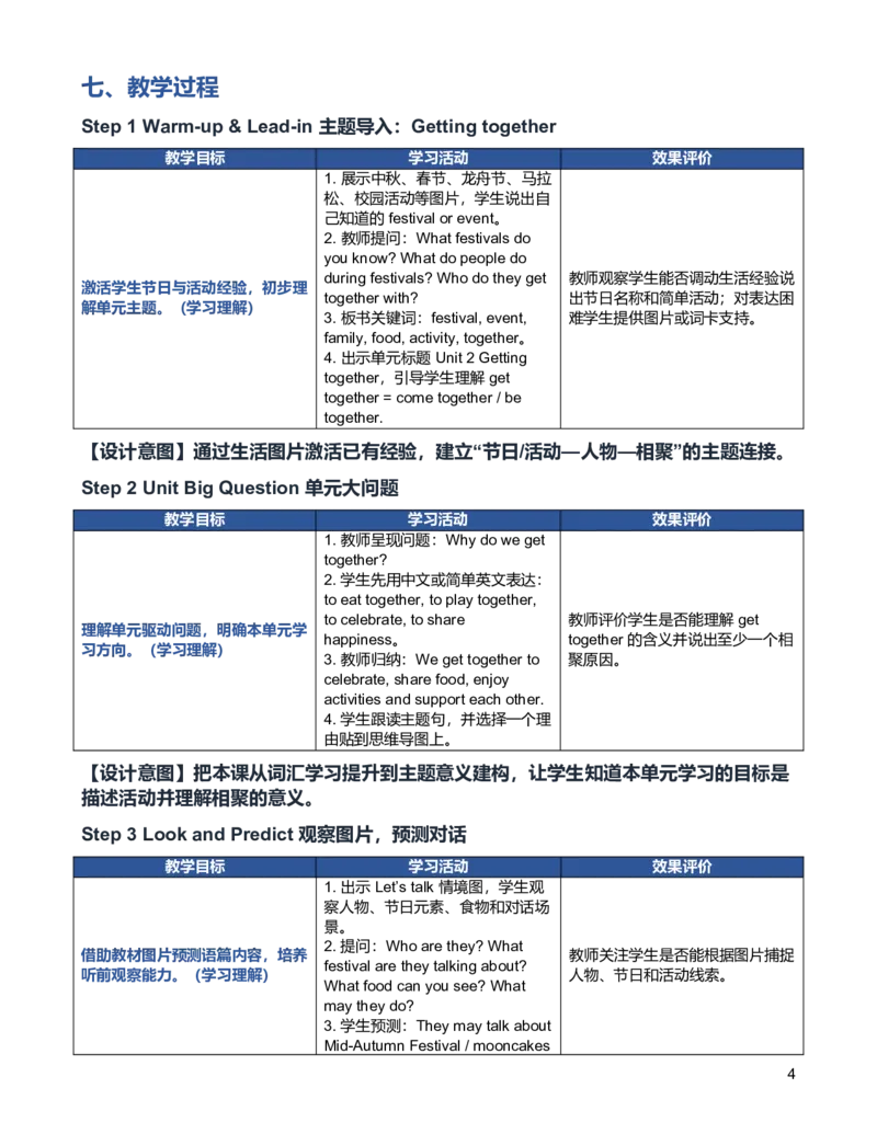 《U2L1PartALet’stalk教学设计_26秋小学初中各机构教辅大合集（一本、教材帮、阳光同学、王朝霞、实验班、小典中点、上分卷、白欧、课堂笔记等等）_26秋小学教辅资料_1526秋课件教案》第4页预览
