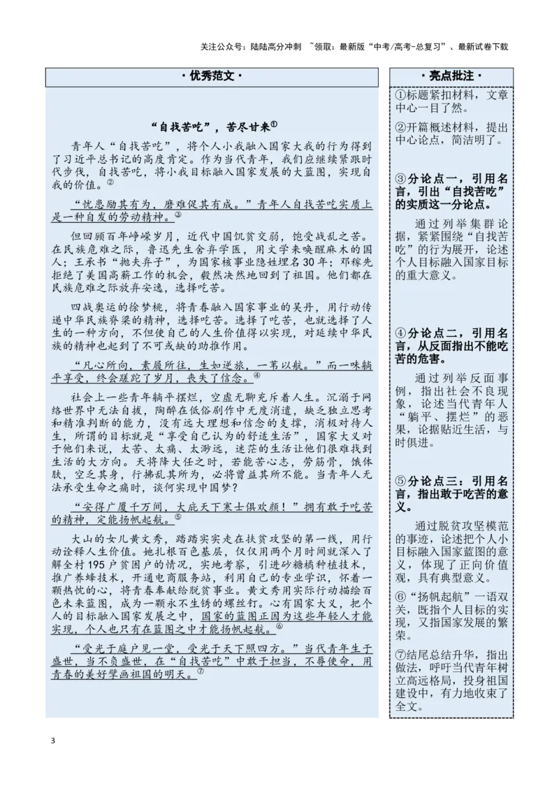 《母题一：厚植家国情怀，折射青年担当教师版_专项复习_2025年_2025年新高考语文作文四大母题演练_资料_1-资料》第3页预览