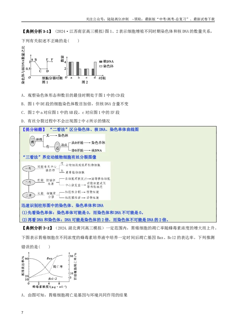 《专题03图表分析型选择题（原卷版）_06-生物-高考总复习_二轮复习_2025年_2025年高考生物二轮热点题型归纳与变式演练（新高考通用）》第7页预览