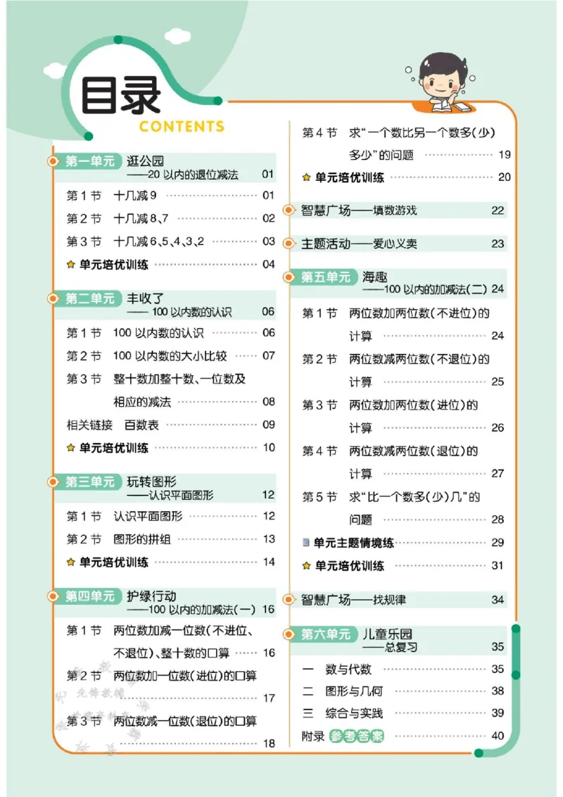 《25春一下QD63数学一课一练SY_1年级下册同步教辅_1下-数学_一下数学-单元+期中+期末试卷_数学-青岛63版资料》第1页预览