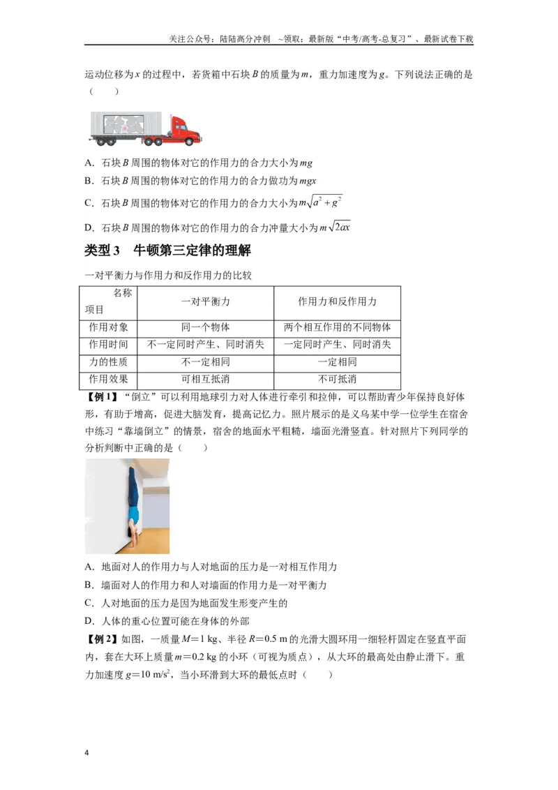 《专题05牛顿运动定律的基本应用（学生版）_04-物理-高考总复习_专项复习_2025年_2025年高中高考物理模型与方法_资料_7高考热点题型归类（一轮）》第4页预览