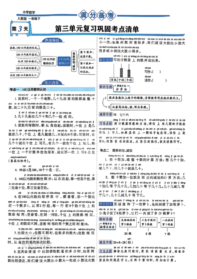 《25春人教一下数学《15天满分备考》_1年级下册同步教辅_1下-数学_一下数学-单元+期中+期末试卷_数学-人教版_数学-期末人教》第5页预览