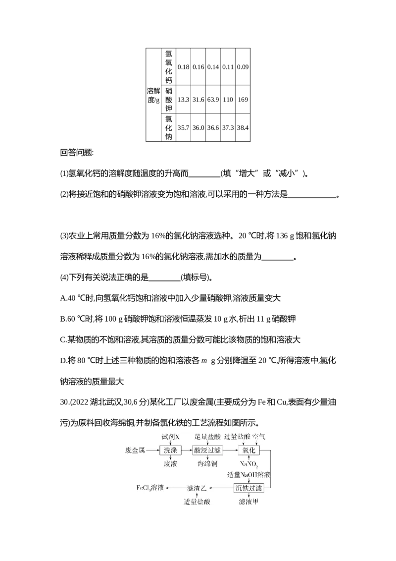 《2022武汉化学试卷+答案+解析(word整理版)_历年中考真题2013-2025_初中化学历年中考真题（2013-2025）_初中化学历年中考真题（2013-2023）_22湖北地区试卷》第5页预览