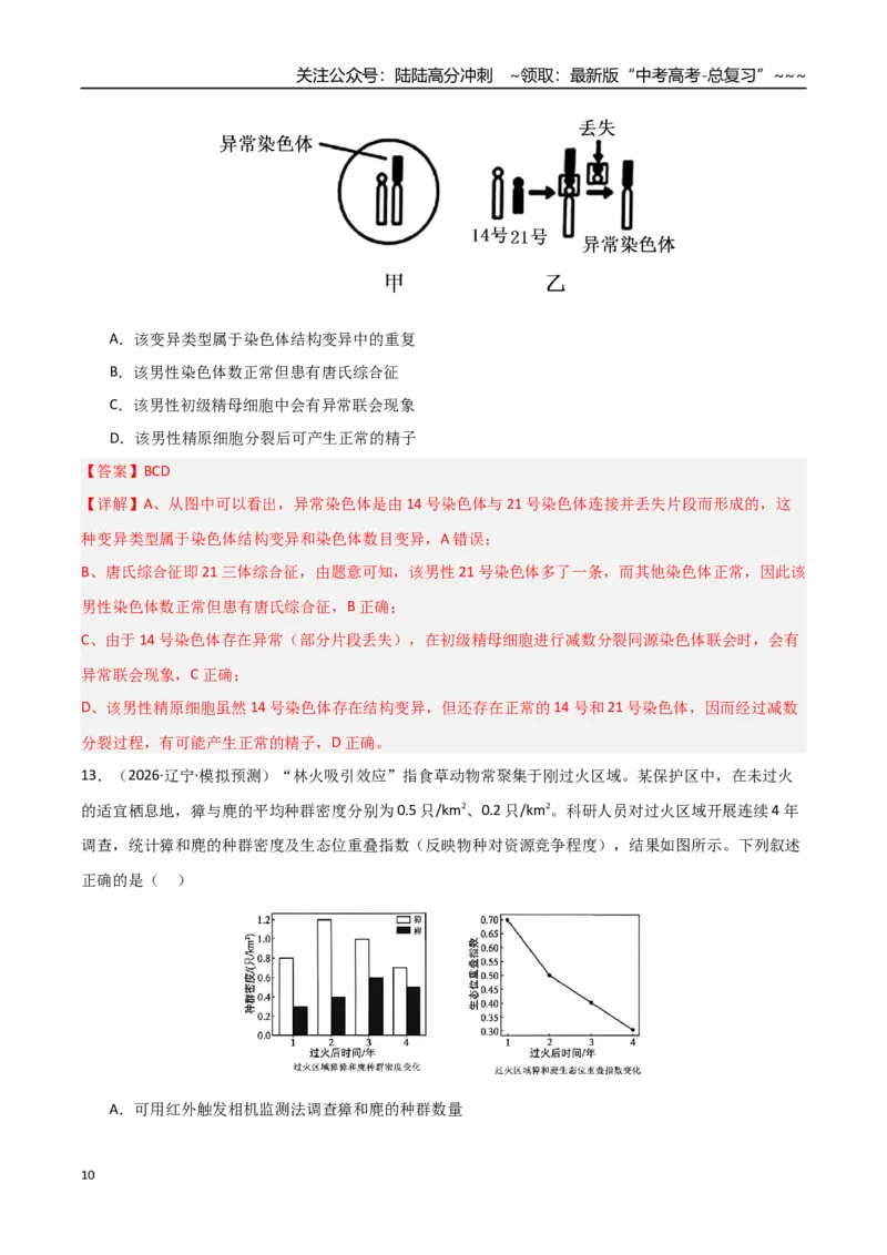 《猜押09不定项选择题必刷30题（教师版）_06-生物-高考总复习_专项复习_2026年-生物高考专项复习_2026年高考生物终极冲刺讲练测（黑吉辽蒙专用）-G466_2026版》第10页预览