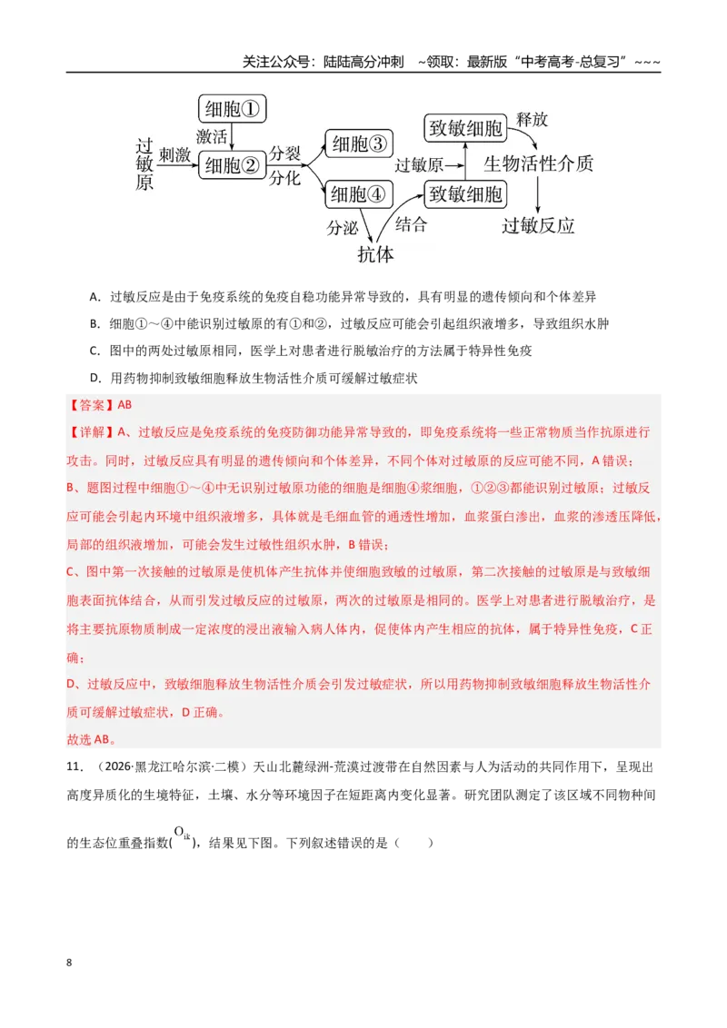 《猜押09不定项选择题必刷30题（教师版）_06-生物-高考总复习_专项复习_2026年-生物高考专项复习_2026年高考生物终极冲刺讲练测（黑吉辽蒙专用）-G466_2026版》第8页预览