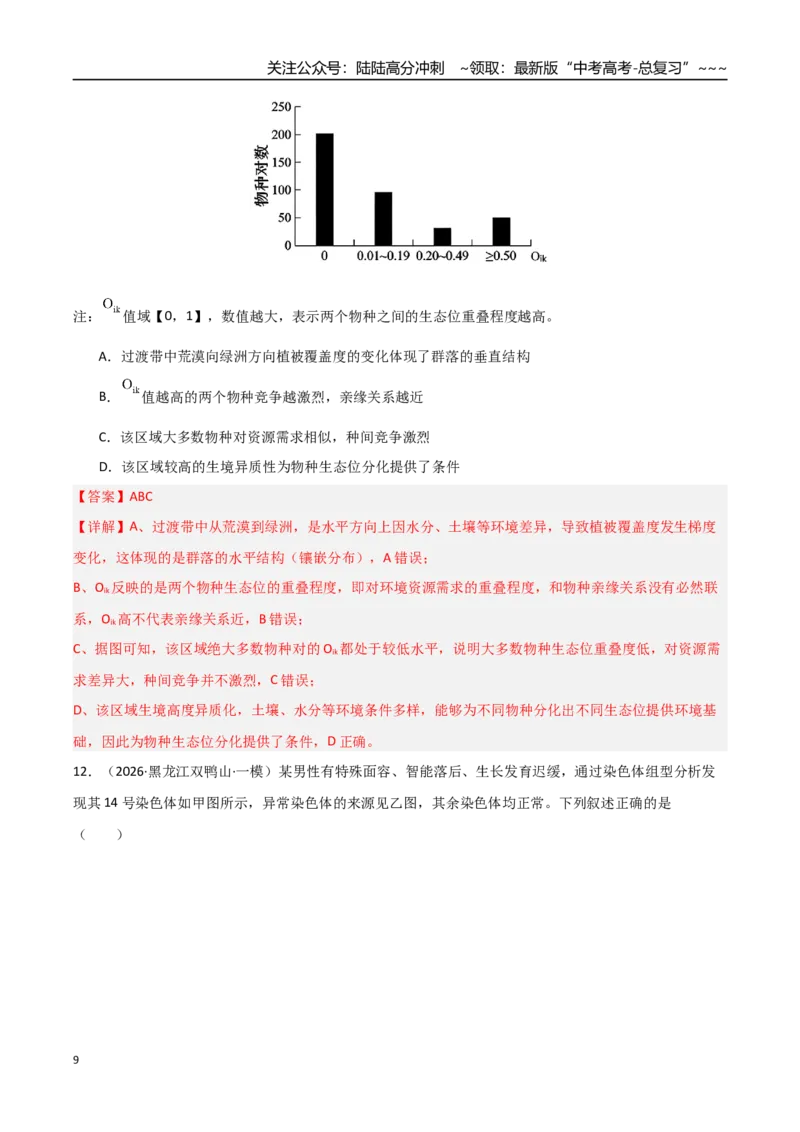《猜押09不定项选择题必刷30题（教师版）_06-生物-高考总复习_专项复习_2026年-生物高考专项复习_2026年高考生物终极冲刺讲练测（黑吉辽蒙专用）-G466_2026版》第9页预览
