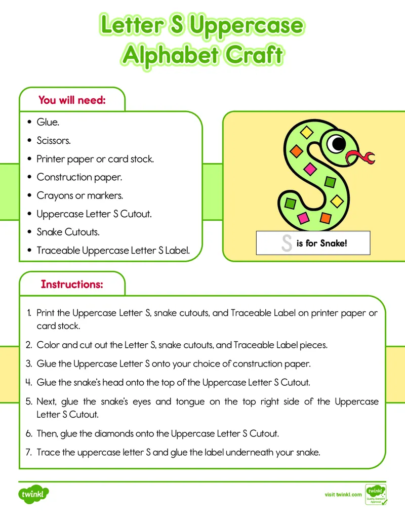 《LetterSUppercaseAlphabetCraft_26秋小学初中各机构教辅大合集（一本、教材帮、阳光同学、王朝霞、实验班、小典中点、上分卷、白欧、课堂笔记等等）_26秋小学教辅资料_1526秋课件教案》第2页预览