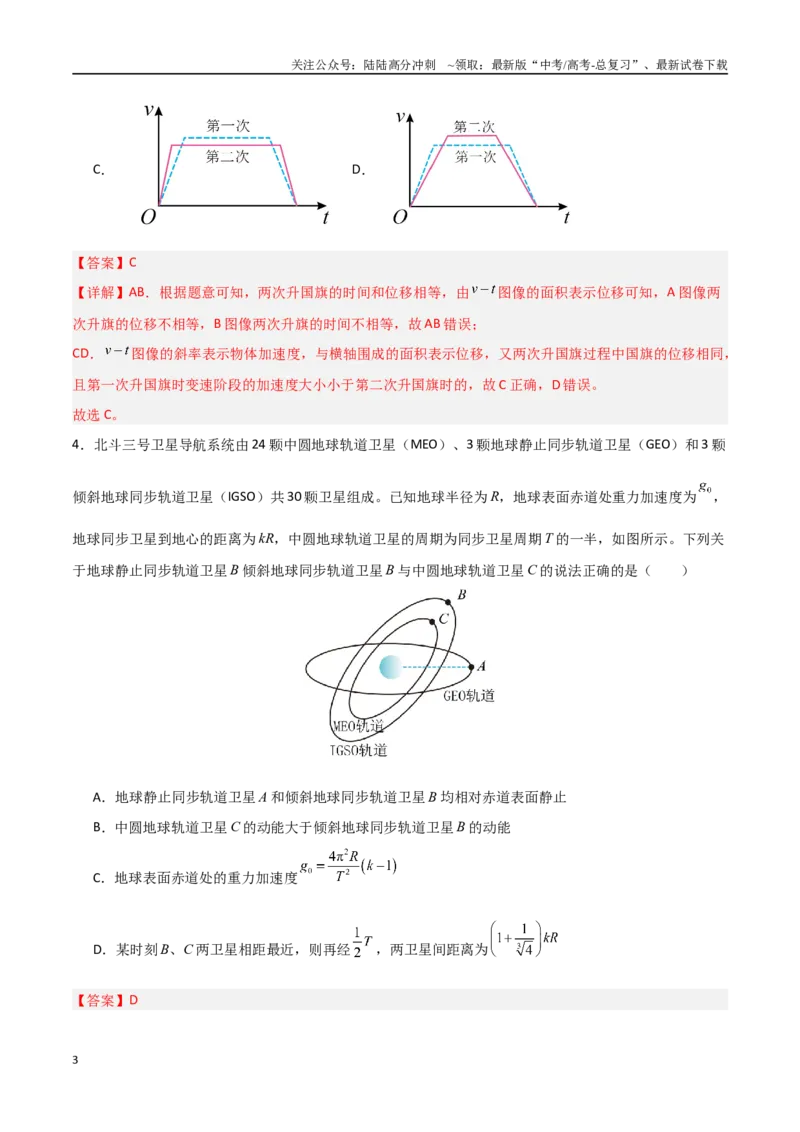 《物理（江西卷）（全解全析）_04-物理-高考总复习_二轮复习_2025年_2025年高考物理第二次模拟卷25套_物理（江西卷）》第3页预览
